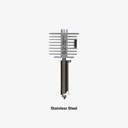 Bambu Hotend - A1 Series hotend with stainless 0.2MM steel nozzle 0.2 (FAH018)