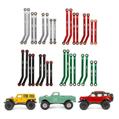 INJORA 8PCS Aluminum High Clearance 4 Links Set for Axial SCX24 C10 Jeep Wrangler Bronco