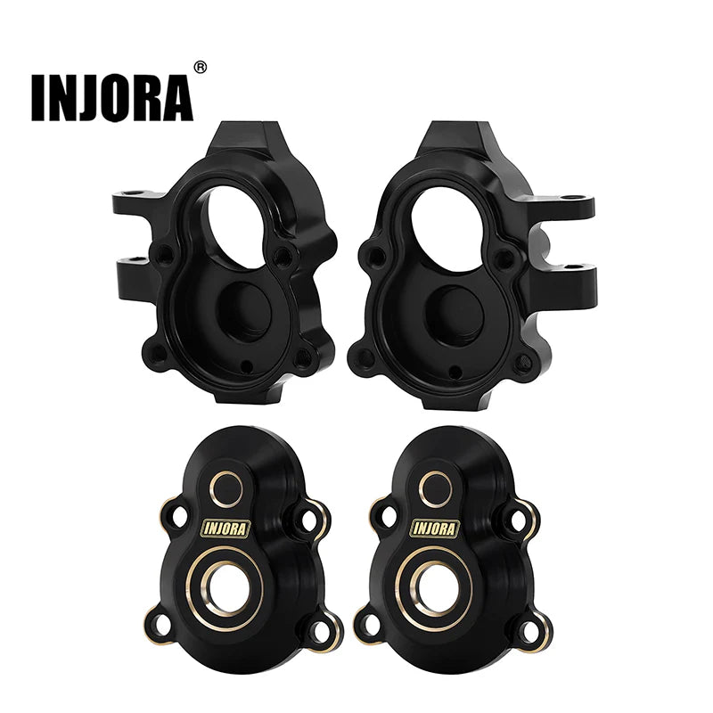 INJORA Brass Front Outer Portal Housings Steering Knuckles for 1/18 Redcat Ascent18 (ASC18-04)