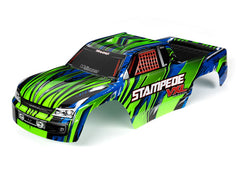 Traxxas Body, Stampede® VXL, green & blue (painted, decals applied)