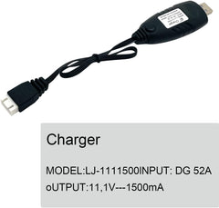 Charger 11.1V Lipo Battery Charger Cable,3S 2A LIPO Battery USB Charger Cables with XH-4P Plug Connector for Airsoft RC Car Drone Boats