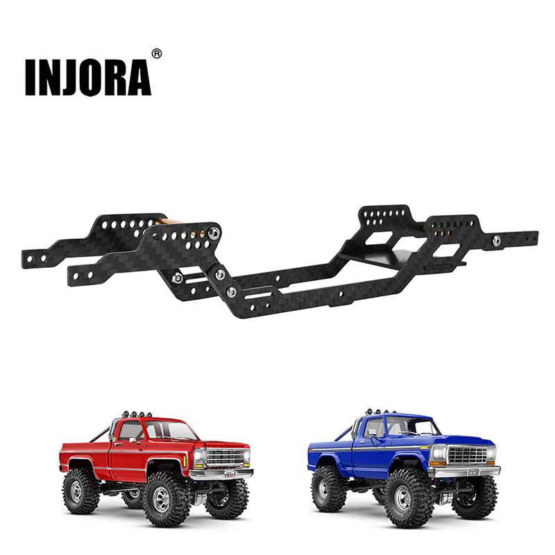 INJORA LCG Carbon Fiber Chassis Kit for 1/18 TRX4M High Trail K10 F150 (4M-76)