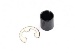 Traxxas Spacer, motor shaft (steel)/ e-clip (1) (7878X)