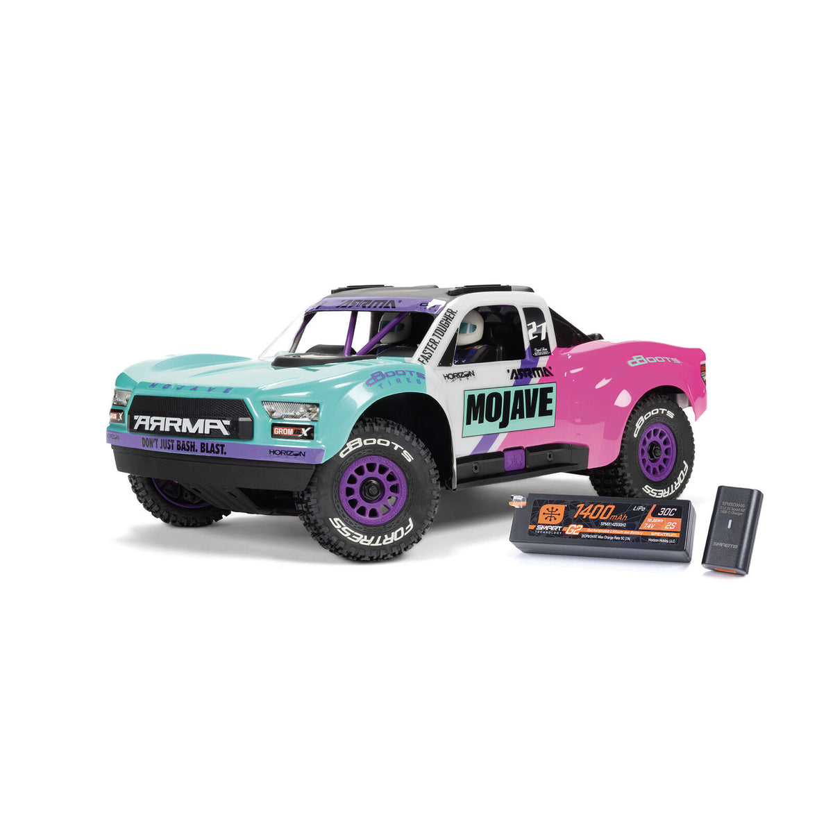 Arrma: MOJAVE GROM 223S BLX Brushless 4X4 Small Scale Desert Truck RTR with Battery & Charger