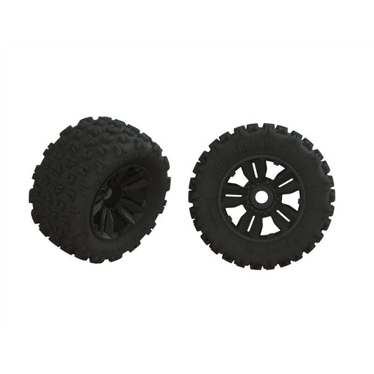 Arrma 1/5 dBoots Copperhead2 SB MT Front/Rear 3.9 Pre-Mounted Tires, 24mm Hex (2) (ARA550061)