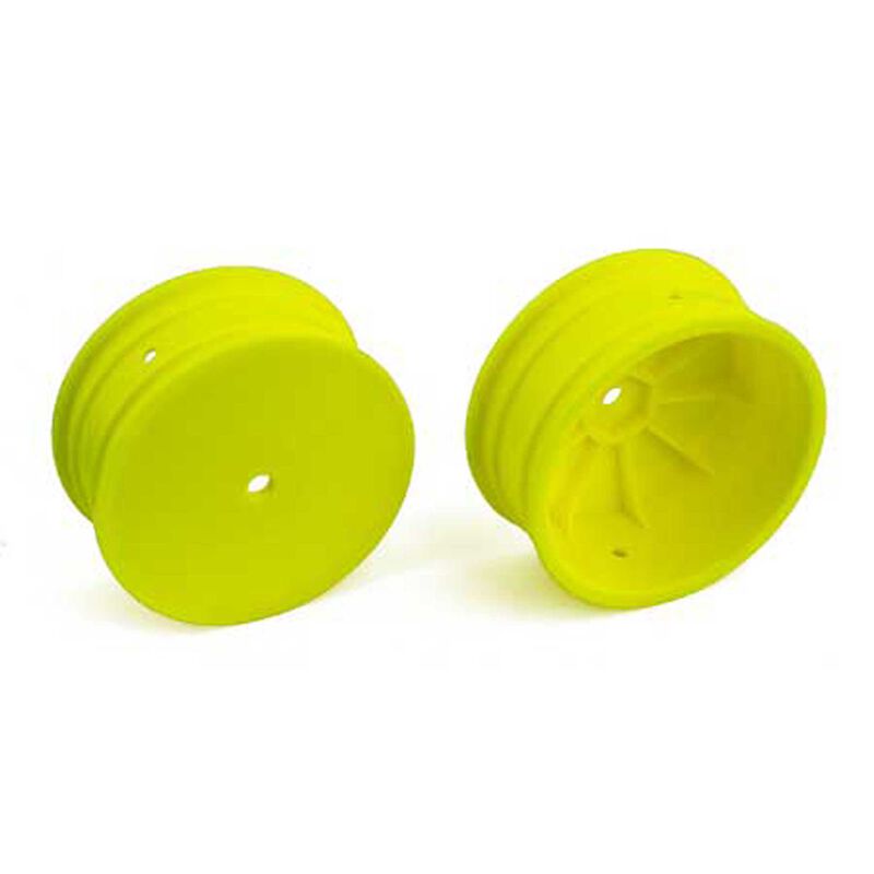 Team Associated 1/10 12mm Front Wheels 2.2, Yellow (2): B64, B64D (ASC92096)