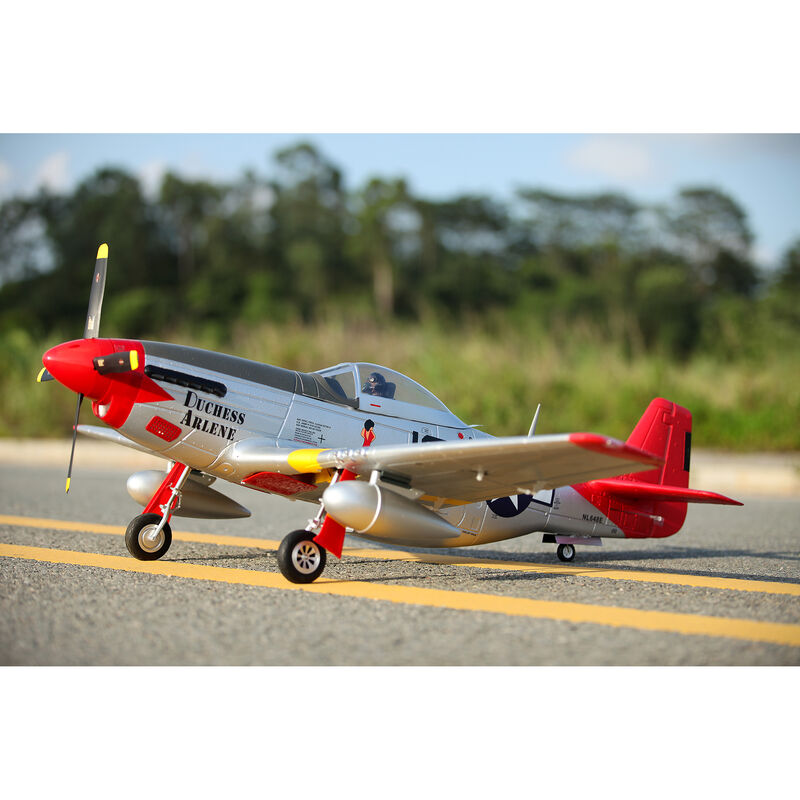 P-51D Red Tail V8 PNP, 1450mm (FMM008PRT)