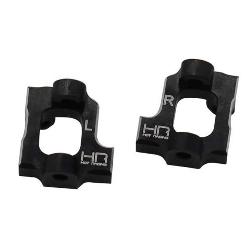 Hot Racing Aluminum Caster Block 0 Degree L/R: Mini-T 2.0, Mini-B (HRAMTT1901)