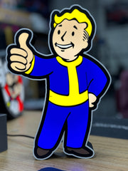 Fallout Vault Boy 3D Printed LED Lighted Sign