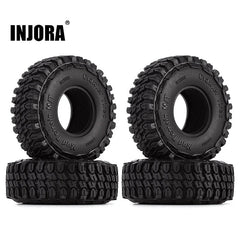 INJORA: 1.0" 54*18mm S5 Mud Terrain Tires For 1/24 RC Crawlers (4) (T1002)