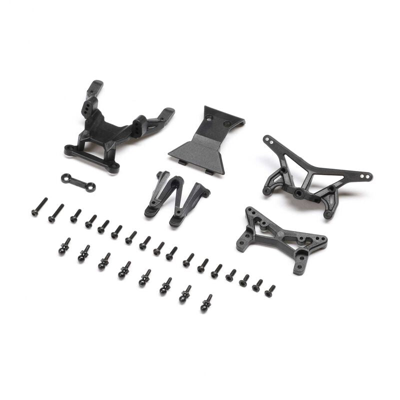 LOSI Front & Rear Towers, Bumper: Micro-B (LOS-1770)