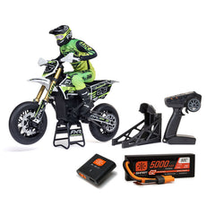 LOSI 1/4 Promoto-SM FXR Supermoto Motorcycle RTR (Battery and Charger Included), White Pre-Order (LOS-2310)