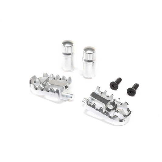 Losi Aluminum Foot Pegs, Silver: Promoto-MX (LOS361001)