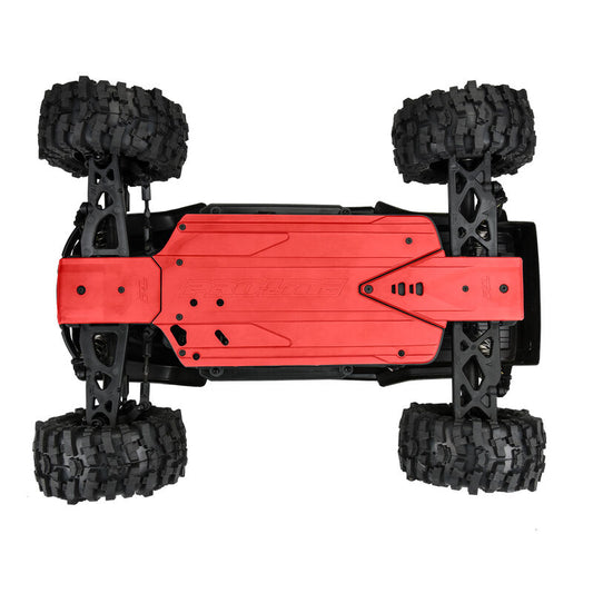 Pro-LIne Bash Armor Chassis Protector (Red) for ARRMA 3S Long WB (PRO0639707)