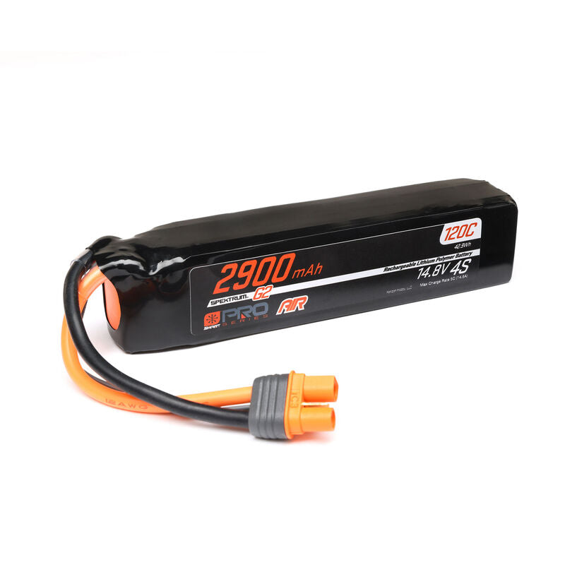 Spektrum SMART 14.8V 2900mAh 4S 120C Smart G2 Pro Air LiPo Battery: IC3 (SPMX-1067)