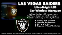 Las Vegas Raiders  Ultra-Bright Led Car Window Marquee