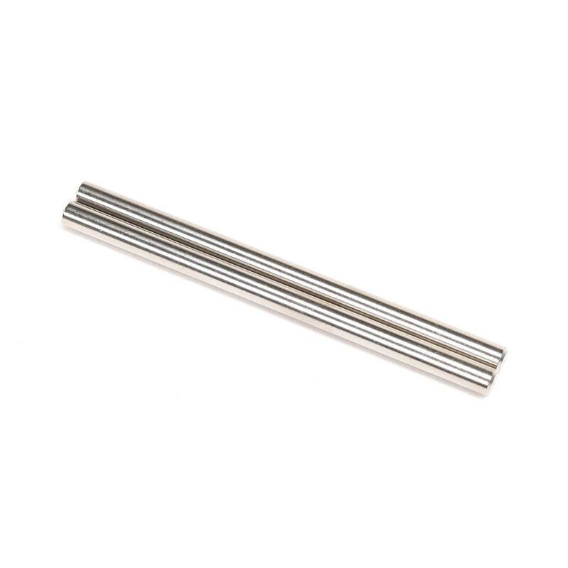 Team Losi Hinge Pins, 4 x 68mm, Elec Nickel (2): 8X, 8XE 2.0 (TLR244090)