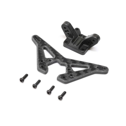 Team Losi Carbon Rear Shock Tower: Mini-B, BL (TLR314000)