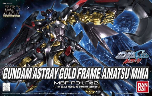 Bandai HGSEED 59 MBF-P01-Re2 Gundam Astray Gold Frame Amatsu Mina (BAS2212204)