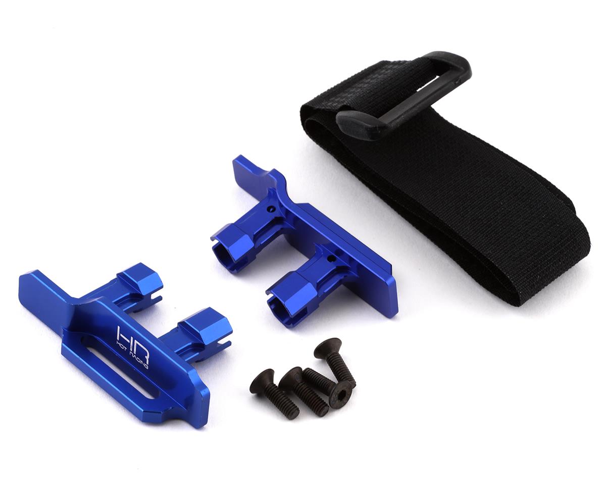 Hot Racing Tall Battery Hold-Downs for Traxxas Maxx (Blue) (HRAMXX126X06)