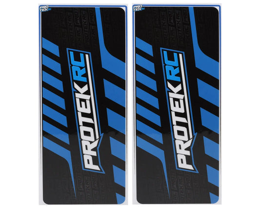 ProTek RC 2024 Universal Chassis Protective Sheet (Blue/Black) (2) (12.5x33.5cm)