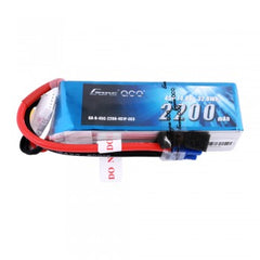 Gens Ace 2200mAh 14.8V 45C 4S1P Lipo Battery Pack with EC3 Plug