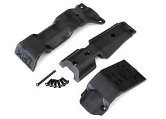 Traxxas Skid Plate Set, Front/ Skid Plate, Rear/ 3x10 BCS (6)/ 3x30 BCS (1) (fits #8629) & 8630 bulkheads) (8637)