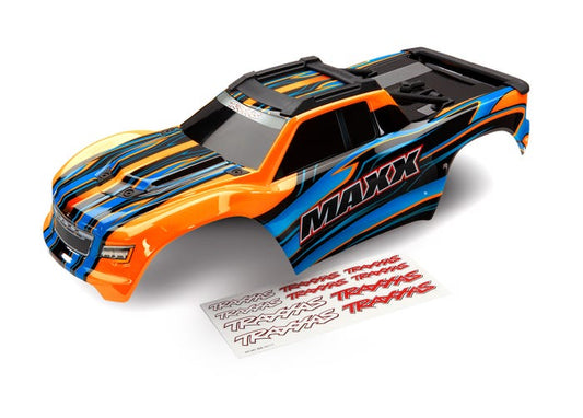 Traxxas Body, Maxx, Orange (painted)/ Decal Sheet (8911T)