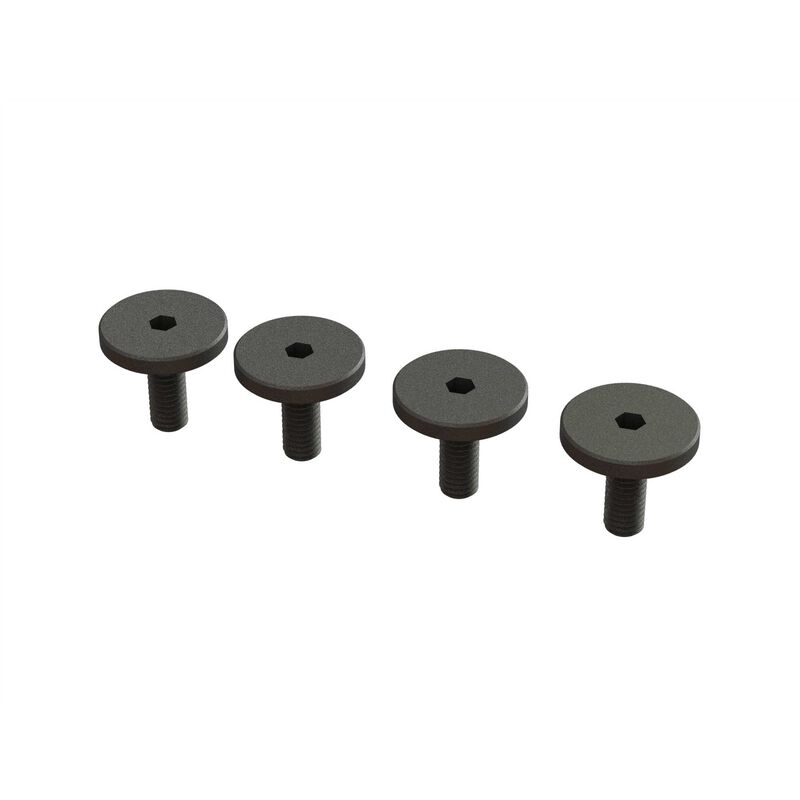 Arrma Large Head Screws, M3x8mm (4) (ARA727308)