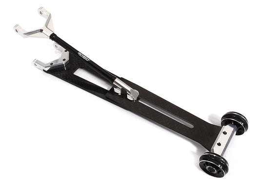 Integy Machined Alloy & Composite Wheelie Bar for Associated DR10 Drag Race Car (C30172SLIVER)