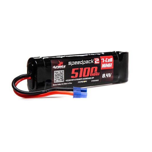 Dynamite SPEEDPACK2 8.4V 5100MAH 7 CELL NiMH FLAT EC3 (DYNB2092EC)