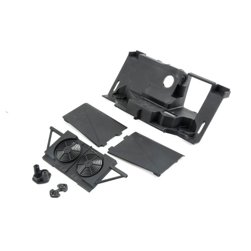 Losi Rear Bulkhead, Fan Panel, Mudguards: Baja Rey (LOS231005)