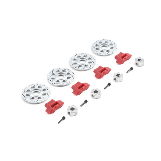 Losi Hex Rotor Caliper and Pin Set (4): Baja Rey (LOS232006)