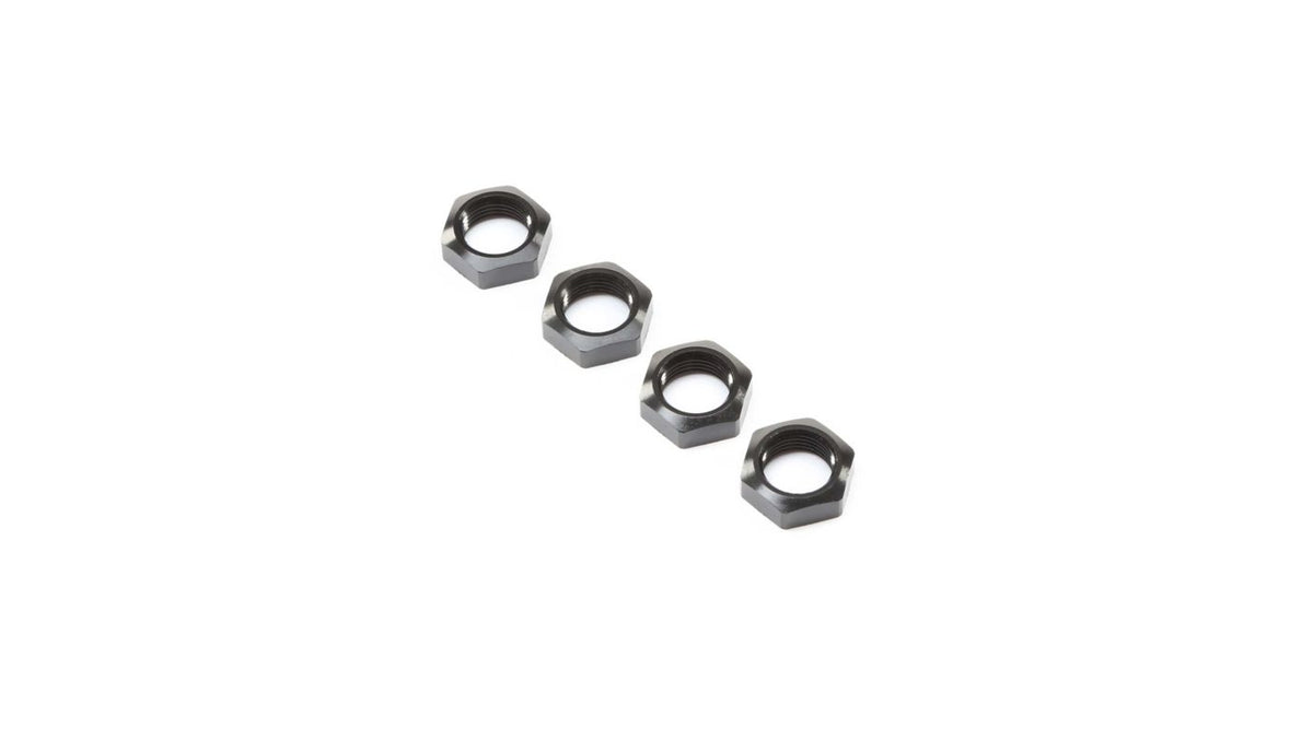 Losi Wheel Nuts, Black (4): Super Baja Rey (LOS252078)