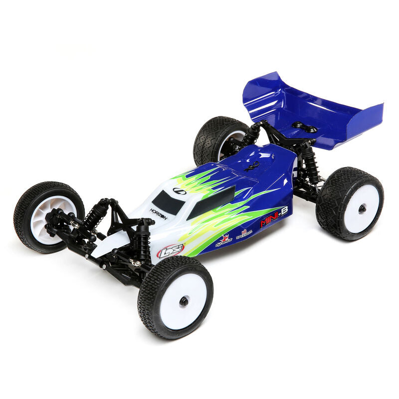 LOSI 1/16 Mini-B Brushed RTR 2WD Buggy (Blue White) (LOS01016T1)