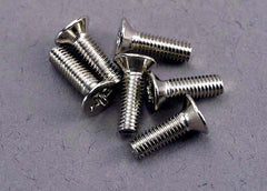 Traxxas Screws, 3x10mm Countersunk Machine (6) (3177)