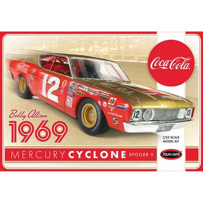 Polar Lights 1/25 '69 Mercury Cyclone (Bobby Allison (Coca-Cola) (POL948)