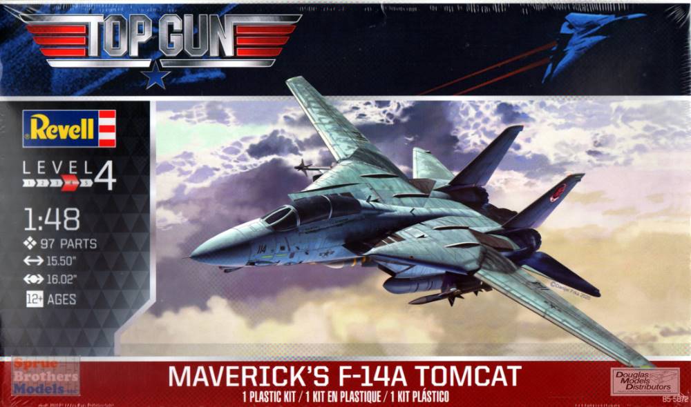 Revell 1/48 F14 A Tomcat Top Gun Classic (RMX855872)